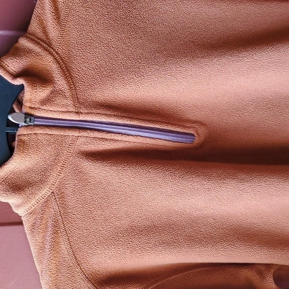 Life is Good brown 1/4 zip 2 side pockets Daisy Sz Medium - Picture 3 of 11